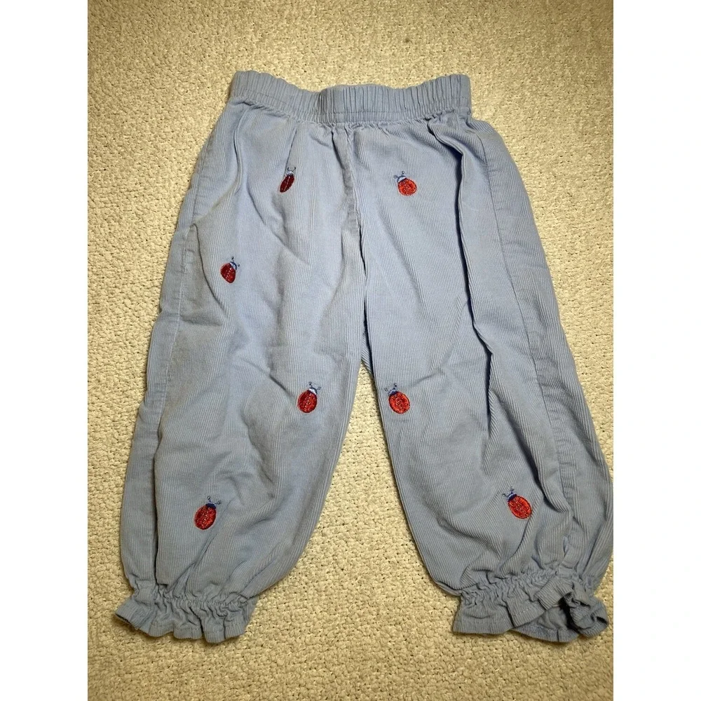 Baby‎ Luigi Baby Blue Embroidered Cord Ladybug Size 18 Months Made In Peru
